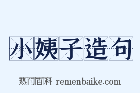 小姨子造句是什么意思的图片